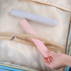 Portable Toothbrush Box Plastic Stripes Travel Wash Toothbrush Cover