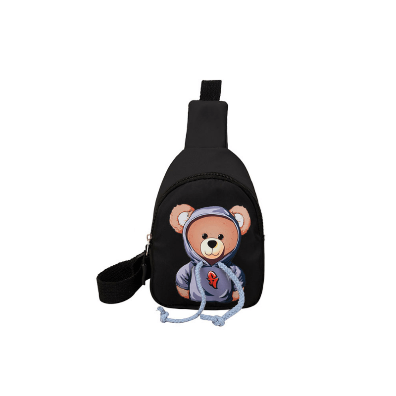 Kids Bear Waist Bag Outdoor Cartoon Chest Boys