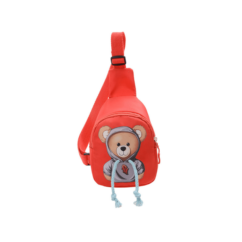 Kids Bear Waist Bag Outdoor Cartoon Chest Boys