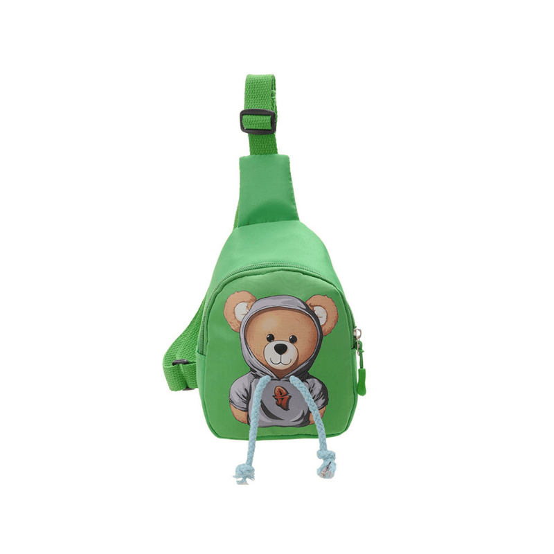 Kids Bear Waist Bag Outdoor Cartoon Chest Boys