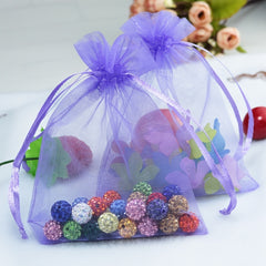 100pcs Organza Jewelry Packaging Bag with Drawstring