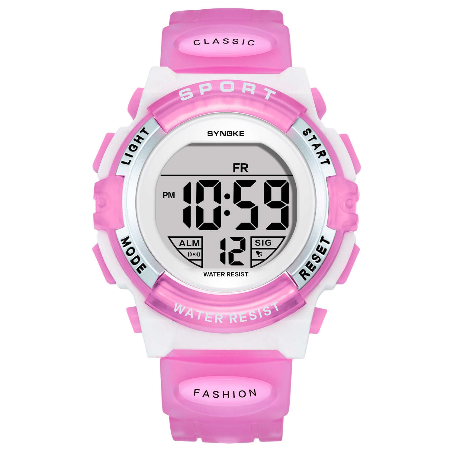 Waterproof Kids Sports Watch Colorful Glow Function