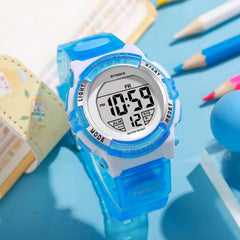 Waterproof Kids Sports Watch Colorful Glow Function