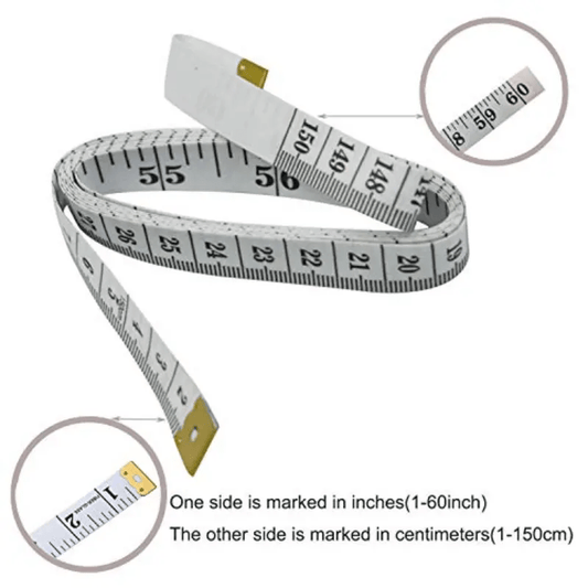 Flexible Fishing Measuring Tape Double Scale Ruler Tackle