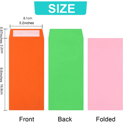 Cash Envelope 10Pcs Money Saving Challenge 3x6inch Budget Coins Checks Cards