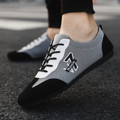 Men's Lace Up Loafers Casual Canvas Shoes
