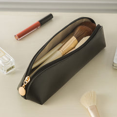 Large Capacity Travel Cosmetic Bag PU Leather Makeup Bag Waterproof Pouch