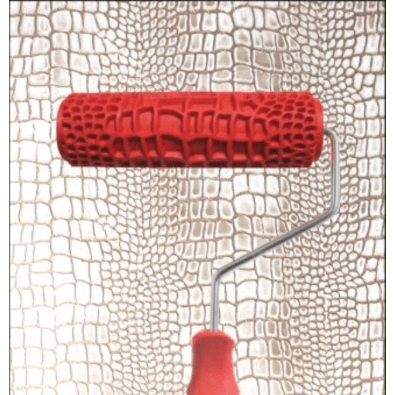 1Pcs 17.78 cm Crocodile Skin Pattern Paint Roller Stamp for Wall Decor