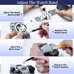149pcs Watch Repair Kit Disassembly Battery Replacement Tools