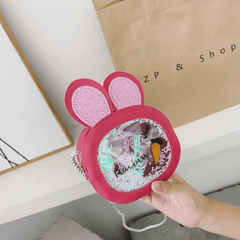 Kids Rabbit Sequin Crossbody Bag for Girls