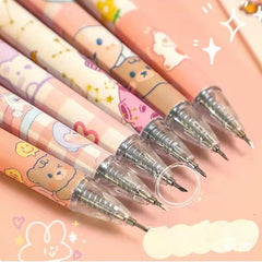 6-Piece Pushable Carving Pen Set Student Art Cartoon Tool