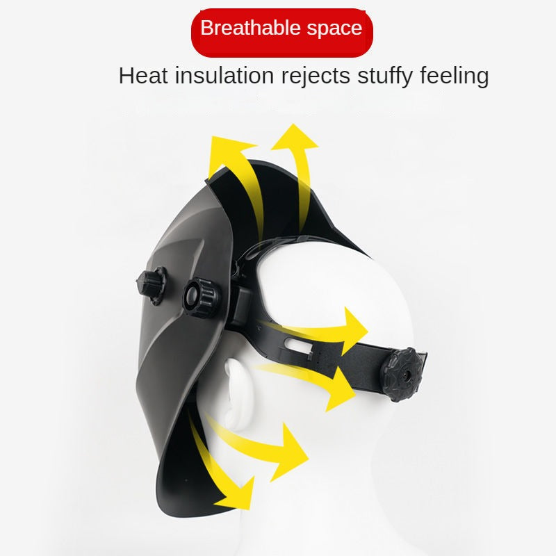 Solar Power Auto Darkening Welding Helmet Adjustable Grinding Hood