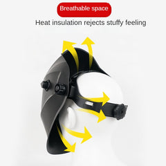 Solar Power Auto Darkening Welding Helmet Adjustable Grinding Hood
