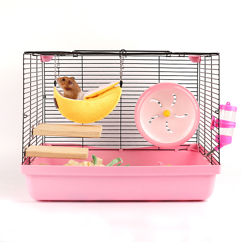 Soft Banana Hammock for Small Animals Cozy Hanging Bed Guinea Pigs Hamsters