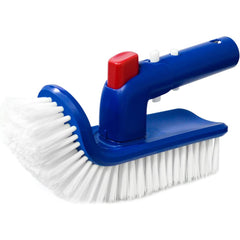 Pool Brush with Rotatable Handle for Walls, Steps, Corners - Household Scrubber