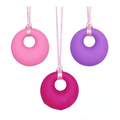 Silicone Round Baby Teether Molar Stick Pendant Toy