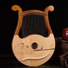 19-String Portable Small Harp Lyre Harp Konghou Instrument