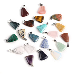 10pcs Mixed Natural Stone Pendant for Jewelry Making DIY Necklace Bracelet