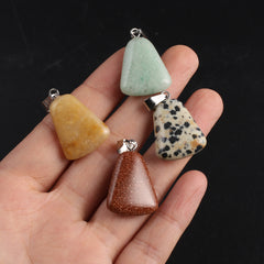 10pcs Mixed Natural Stone Pendant for Jewelry Making DIY Necklace Bracelet