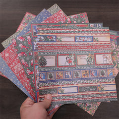 10 Sheets Christmas Magic Paper Stickers for DIY Arts Crafts