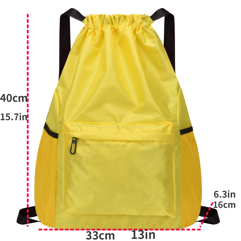 Waterproof Drawstring Backpack Lightweight Sports Gym Shoulder Bag