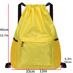 Waterproof Drawstring Backpack Lightweight Sports Gym Shoulder Bag