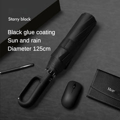 Automatic Folding Windproof Waterproof Umbrella with Reinforced Ribs