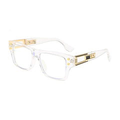 Retro Rivet Jelly Square Frame Computer Glasses