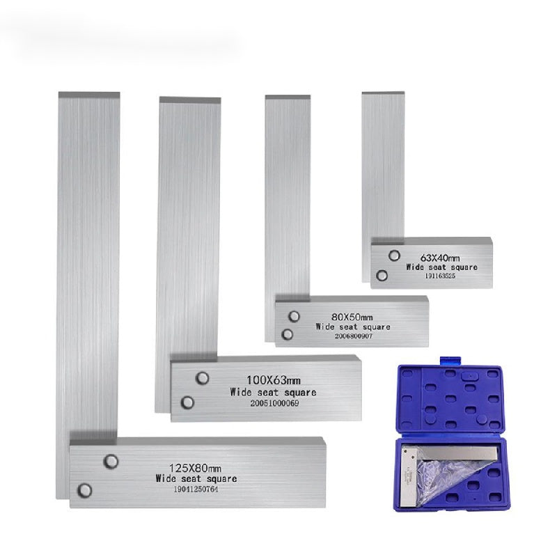 Steel Hardened Angle Ruler 90 Right Angle Set for Machinists