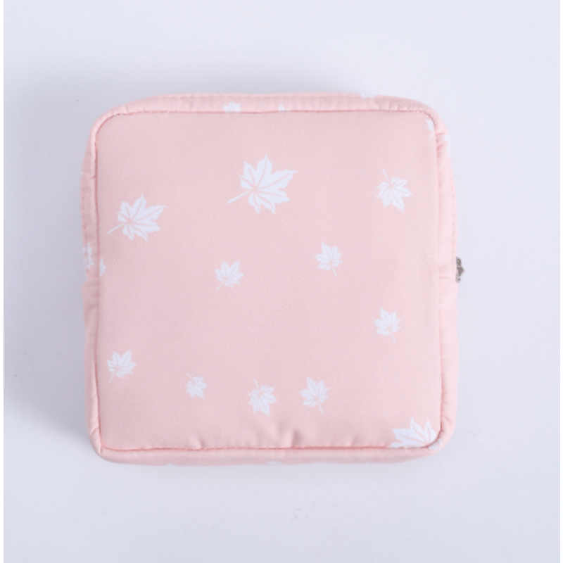 Travel Cosmetic Bag for Women - Organize Makeup Lipstick Sanitary Napkins