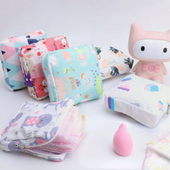 Travel Cosmetic Bag for Women - Organize Makeup Lipstick Sanitary Napkins