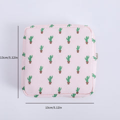 Travel Cosmetic Bag for Women - Organize Makeup Lipstick Sanitary Napkins