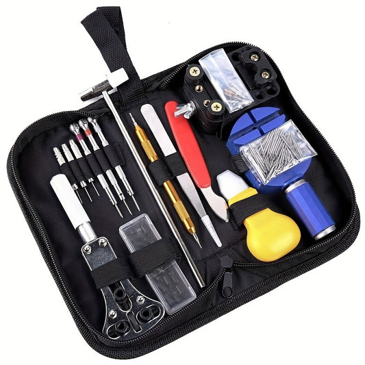 147pcs Watch Repair Tool Set with Carrying Pouch