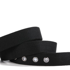 Alloy Stripe Pin Buckle Casual Jeans Canvas Belt