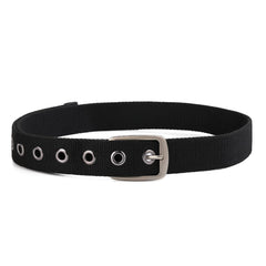 Alloy Stripe Pin Buckle Casual Jeans Canvas Belt
