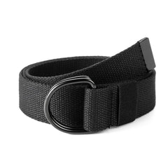 Men's Leather Belt with Silver Buckle