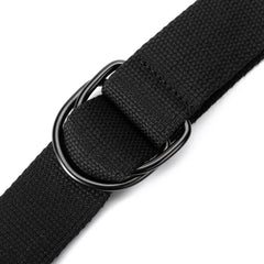 Men's Leather Belt with Silver Buckle