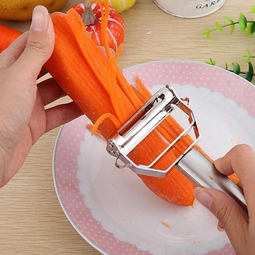 Stainless Steel Peeler for Vegetable and Fruit Prep - Camping and Picnics