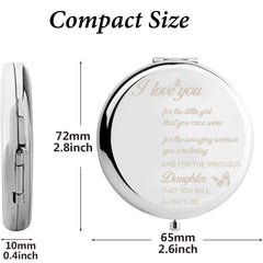 You Are Loved Pocket Makeup Mirror - Encouragement Gift for Women