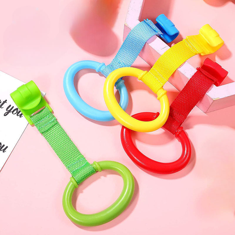 4pcs Pull Ring For Playpen Baby Crib Hooks General Use Hooks Baby Toys Pendants
