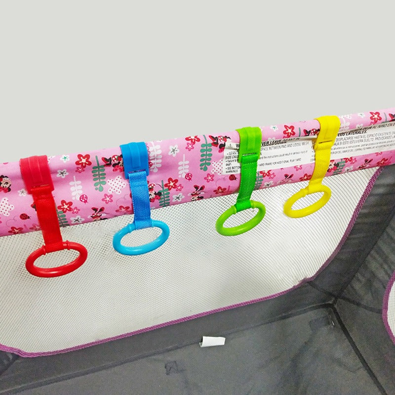 4pcs Pull Ring For Playpen Baby Crib Hooks General Use Hooks Baby Toys Pendants