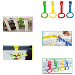 4pcs Pull Ring For Playpen Baby Crib Hooks General Use Hooks Baby Toys Pendants