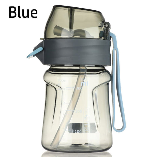 400ml Sports Water Bottle Straw Clear Portable Cup
