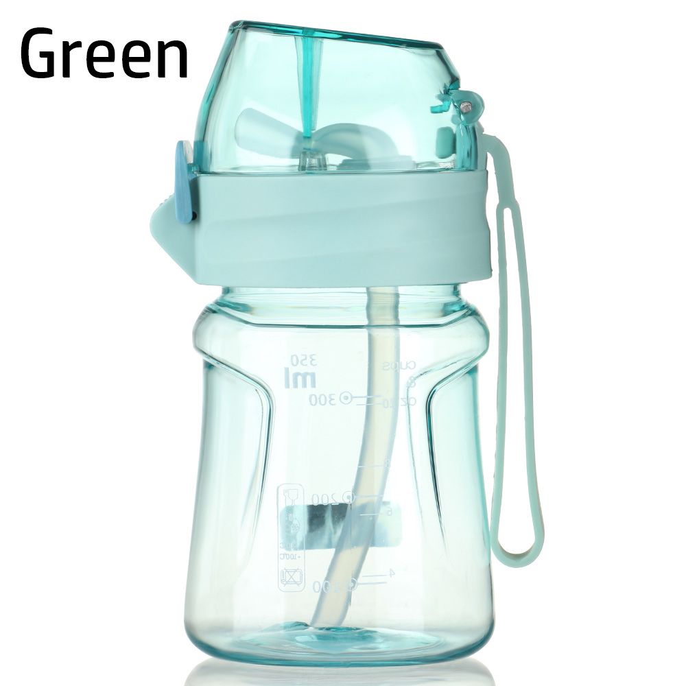 400ml Sports Water Bottle Straw Clear Portable Cup