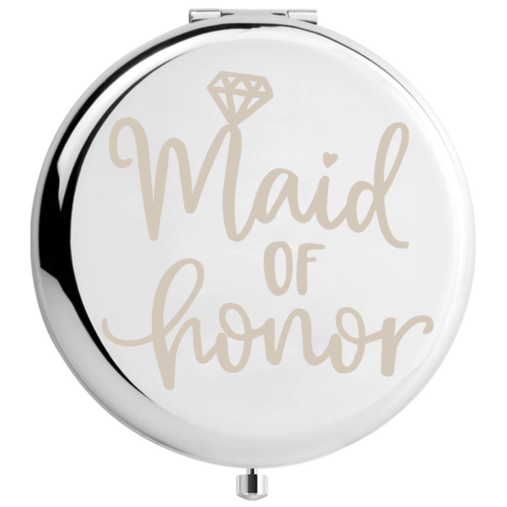 Bride Tribe Compact Mirror Bridesmaid Wedding Gift