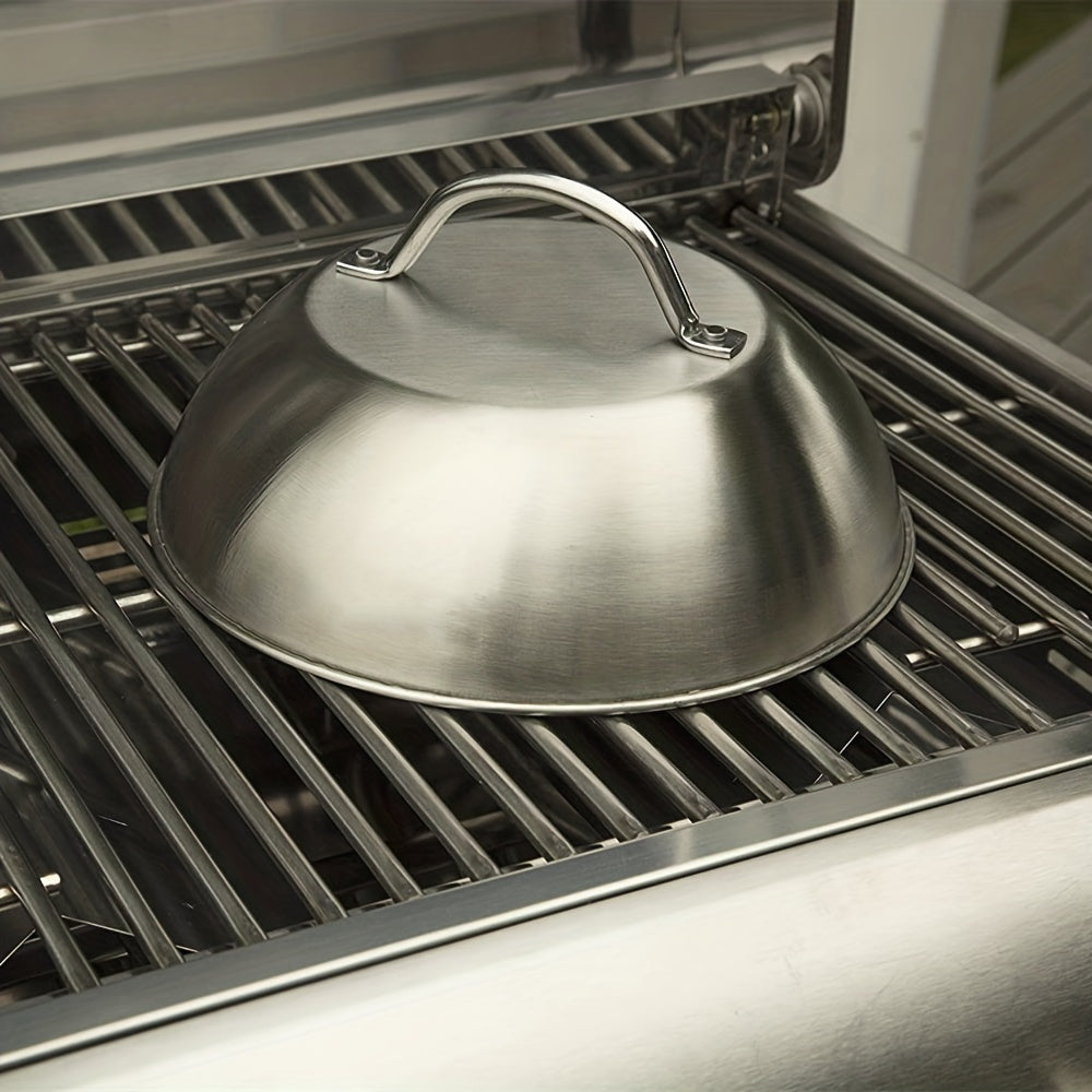 Stainless Steel 9 Inch Melting Dome Barbecue Squeegee Pot Cover
