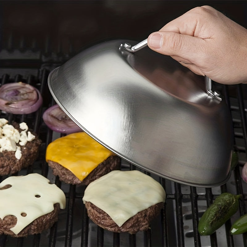 Stainless Steel 9 Inch Melting Dome Barbecue Squeegee Pot Cover