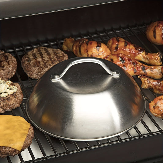 Stainless Steel 9 Inch Melting Dome Barbecue Squeegee Pot Cover