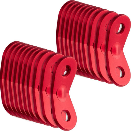 20pcs Aluminum Guyline Cord Adjusters for Secure Tent Set Up Outdoors