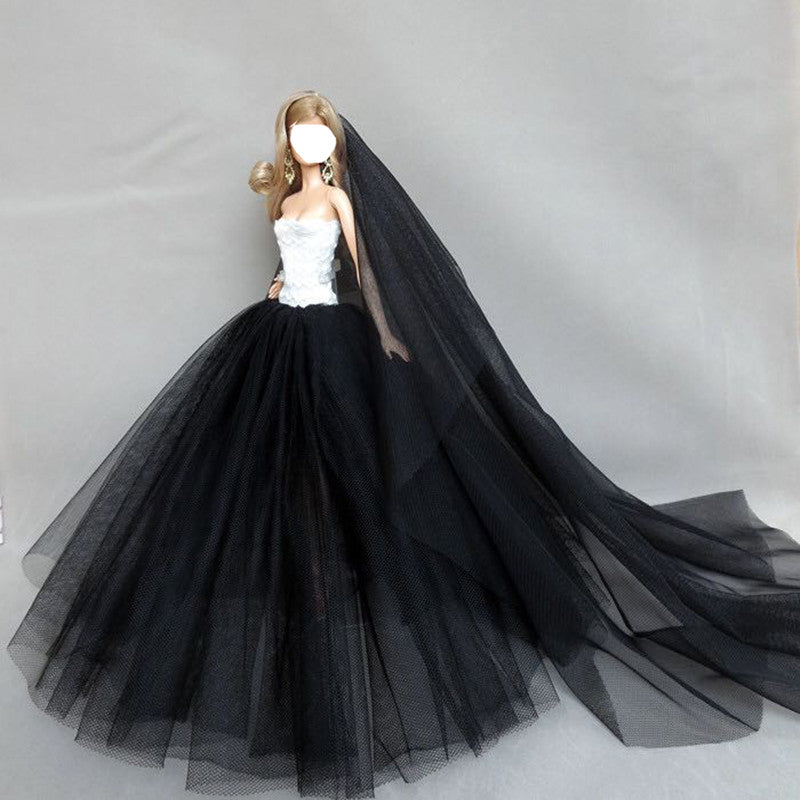 Elegant Wedding Dress for 11-Inch Dolls - Ideal DIY Gift